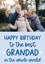 Personalised Birthday Photo Card created by Word Up Creative - Heartfelt Birthday Card - Best Grandad in the Whole World