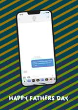 Funny fathers day card for dad - text messae created by emie&co