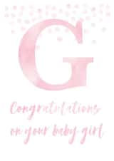 Cute new baby girl for family and friends created by emie&co