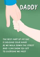 Heartfelt Father's Day card - Hold Your Hand created by Pickled Prints