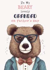 Cute Father's Day Card - Beary Lovely Grandad created by Nidd And Rigg!