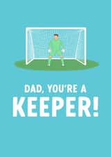 Funny Father's Day Card - You're a Keeper - Football created by The Cake Thief