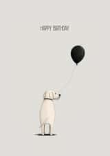Cute Labrador Birthday Card for any Dog Lover, or Even Send to your Furry Friend created by Latte & Noir