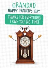 Cute Father's day Card - Clock - Punny - Grandad created by Quitting Hollywood