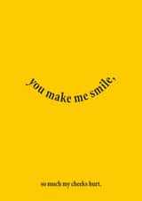 Fearne Cotton's Happy Place Card - You Make Me Smile created by Happy Place