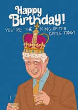 Funny Birthday Card - King Charles - You're the King created by Kasia Cards