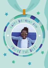 Personalised Birthday Photo Card created by The Pattern Press - Cute Birthday Card - Son - You're the Best