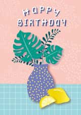 Plant Lover Birthday Card for any relationship created by Moon Muse Designs