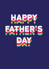 Rainbow Father's Day Card created by Redback Cards