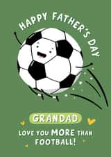 Father's Day Card For Grandad - Love You More Than Football created by Macie Dot Doodles