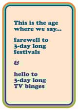 'The Age Where We Say...' Birthday Card created by Cath Tate Cards