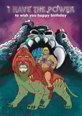 He-Man birthday card created by Choo Choo