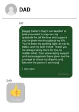 Fathers Day Thumbs Up Emoji created by Tom Spencer