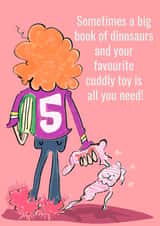 Cute card for your dinosaur mad child created by Higgledy Prints