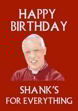 Liverpool Bill Shankly Shanks Birthday Card created by Ped Designs 