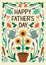 Pretty Father's Day Card – Floral Garden – Sunflowers created by Chloe  Tyler