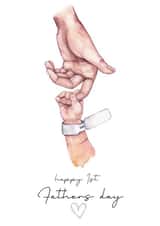 Cute first fathers day card created by Ruby and Ophelia