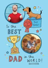 Personalised Father's Day Photo Card created by Jenny Seddon - Cute Father's Day Card - Best Dad in the World