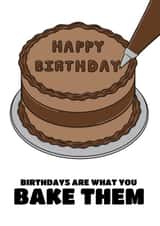 Birthday Card For A Baker - Birthdays Are What You Bake Them created by @Cupsie's Creations