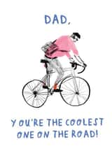 Cute Father's Day Card - Coolest One on the Road created by Danielle Rhoda
