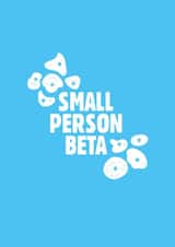 Rock Climbing/ Bouldering "Small Person Beta" card created by lparrdesigns