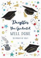 Fun graduation card for a special Daughter created by Katie Phythian Design