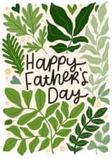 Pretty Father's Day Card - Garden - Leafy created by Leaf Lane Studio