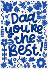 Pretty Father's Day Card - Dad, You're The Best! created by Leaf Lane Studio