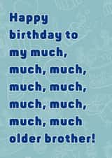 Funny Brother Birthday Card created by Cheeky Card Co