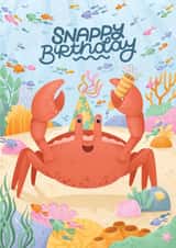 Snappy Birthday - Under the Sea Illustrated Birthday Card | Seaside Card created by Nyassa Hinde
