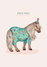 Cute Pony – Party Hat – For Birthday/ Engagement- Friend created by Beth Goodwin