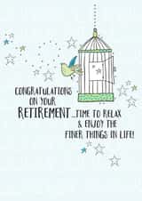 Congratulations on your retirement card. created by Eggbert & Daisy