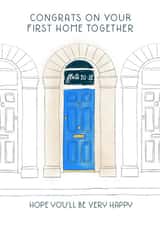 Pretty New Home Card - First House Together created by patternmuse
