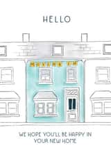 Cute moving in card for neighbours to send to a new occupant. created by patternmuse