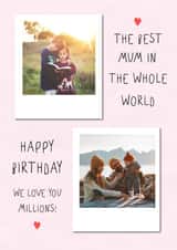 Personalised Birthday Photo Card created by @hollielonglanddesigns - Heartfelt Birthday Card - Best Mum