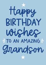 Birthday Card - Amazing Grandson created by Word Up Creative