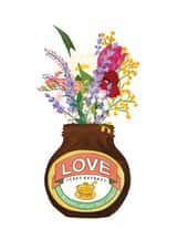 Cute Love Card For Someone Special - Love Yeast Extract - Love or Hate Card created by P