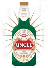 Classic birthday card - Uncle - Beer created by 0nly Me!