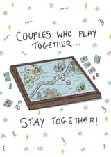 Cute Nerdy Love Card // Anniversary Card // Board Game Card created by Aweirdandwonderful🍄