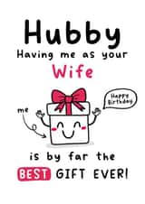 Funny birthday card - Husband - from Wife created by Gobbygifts