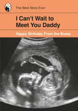 Personalised Birthday Photo Card created by Yay Days - Retro Birthday Card - From the Bump - Book