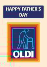 Cheeky Father's Day Card - Oldi created by Heeby Jeeby's