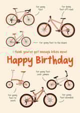Funny Birthday Card - Bike Obsessed created by Spekle Studio