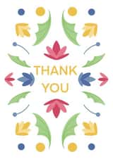 Cute floral thank you card! created by Posted With Pyaar