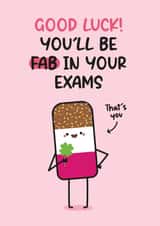 Exam Card - Fab Ice Lolly - Good Luck Wish created by Twisted Haggis
