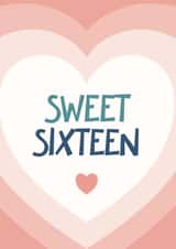 16th Birthday Card - Sweet 16 created by Bev O'Connor || @oconnordesign