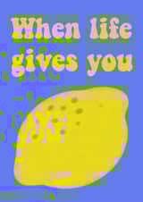 Sweet Get Well Soon Card For Friends - Lemon Pun - When Life Gives You Lemons created by Butter Bean Sketch Club