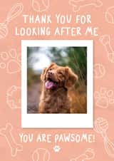 Personalised Thank You Photo Card created by @hollielonglanddesigns - dog pawsome Thank You Personalised Photo Card 20391
