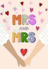 Cute Wedding card - Mrs & Mrs created by Holly Greenwood