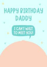 Cute Birthday Card - From The Bump - Daddy created by Blush Boulevard